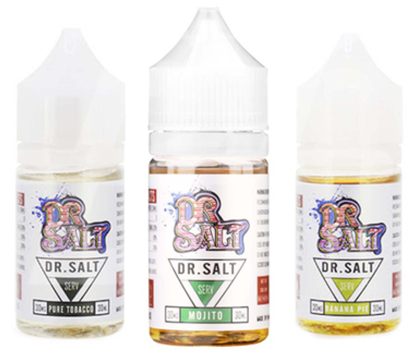 正品鹽博士DR.SALT系列煙油丁鹽鹽油5送1ILIA糖果雲煙館 水果味隐形烟