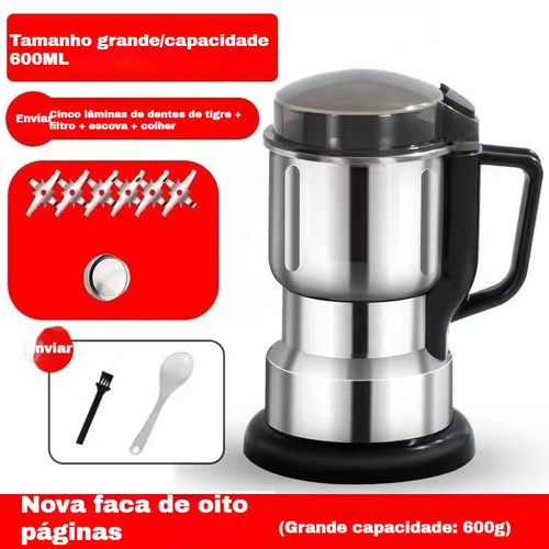 🔥🔥🔥Descontos em eventos Casa moedor de pó elétrico aço inoxidável multifunction grinder super fine powder batedor