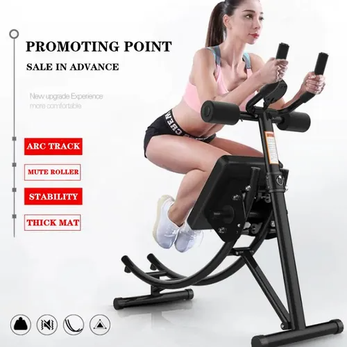 Equipamento de treino abdominal com núcleo de máquina Ab para academia em casa Máquina de exercícios de treinamento de força dobrável ajustável Ab Crunch