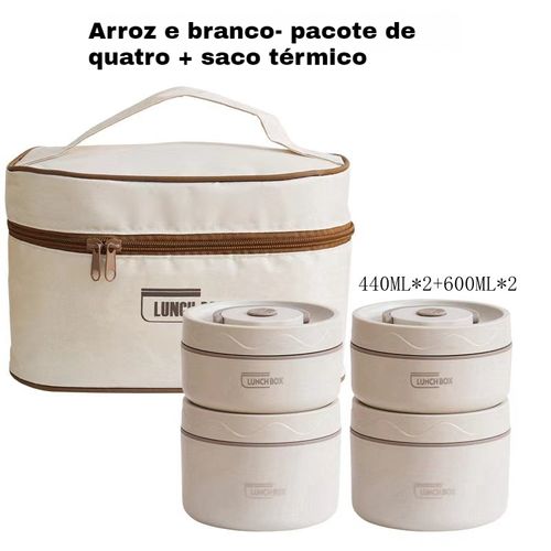 Portátil, isolamento térmico, conjunto de lancheira, 304 aço inoxidável de grau alimentício isolado lancheira selada