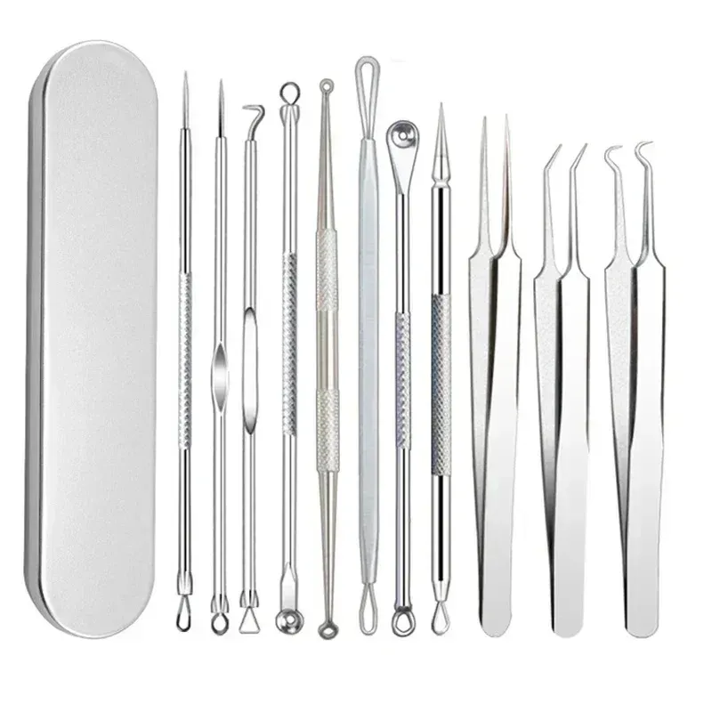 Kit de 11 instrumentos de beleza para eliminar cravos negros e espinhas