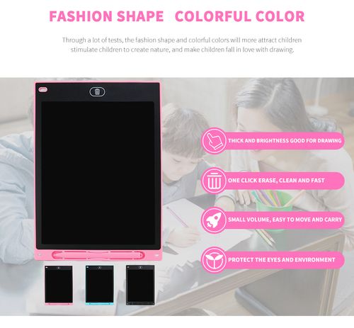 Placa de escrita LCD para crianças crianças ensino precoce graffiti desenho aprendizagem placa de desenho eletrônico
