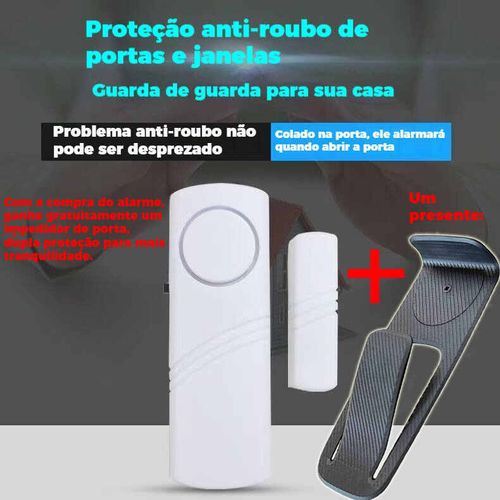 Alarme antifurto para portas e janelas, alarme magnético sem fio