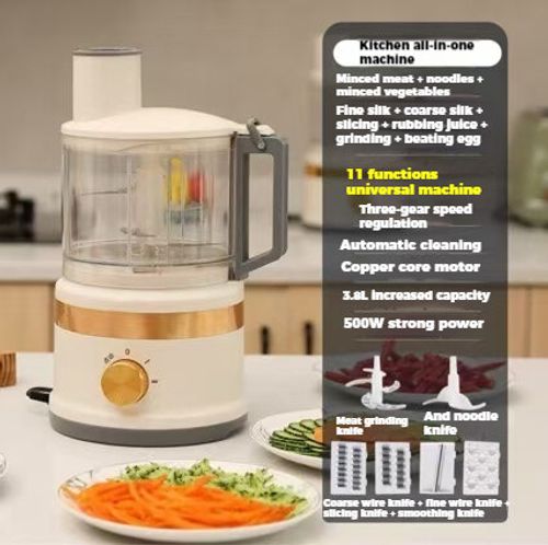 🔥🔥🔥 desconto de evento Máquina multifuncional automática para cortar legumes amassar massa, moer carne e misturar - tudo em um, economizando tempo e esforço.