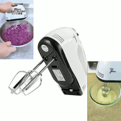 (🔥🔥🔥preço do evento)Pequena máquina eléctrica doméstica para misturar, bater ovos, amassar pasta e creme
