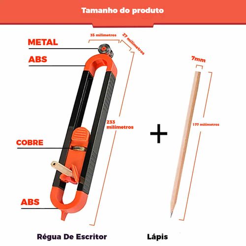🔧Régua de radiano profissional para carpintaria🔥🔥🔥（50% desconto por tempo limitado）