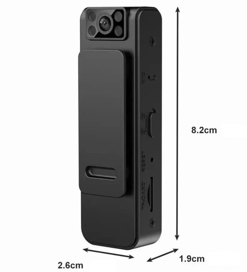 Body Cam Mini Camera Full HD 1080p Rotating Lens