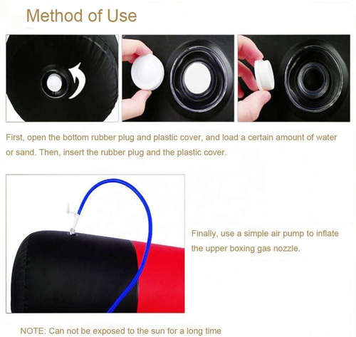 Children Adult Tumbler Boxing Target Training Equipment Inflatable Standing Punching Bag Sport Toys Kids Activity Outdoors Game