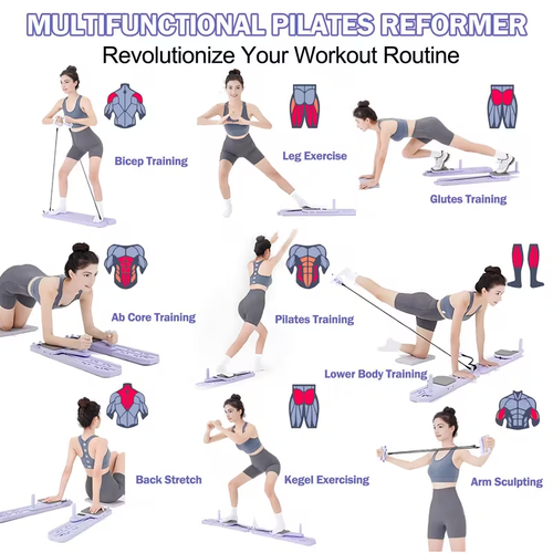 Home Gym Full Body Trainer with Non-Slip Base, Folding Design Suitable for Small Places, Dormitories, Apartments, Office | Ideal Gift for Christmas