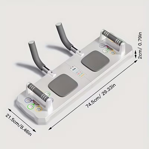 Push Up Training Set Multifunctional Push Up Board with Elastic Resistance Band and Bars 3 in 1 Fitness Set with Digital Stopwatch for Home and Gym Workout,Abdominal Triceps Muscle Training Fitness