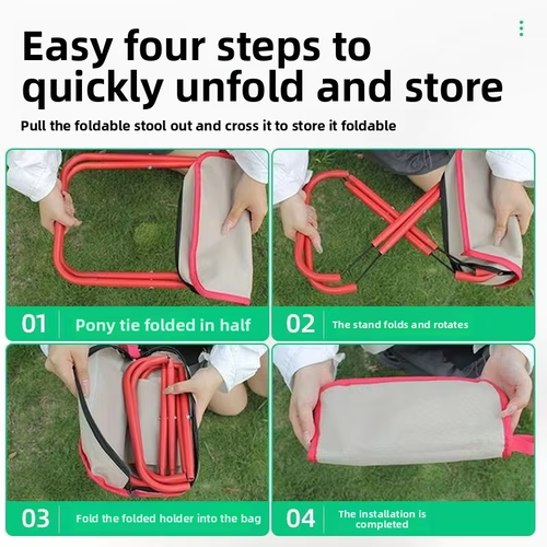 handheld portable folding stool