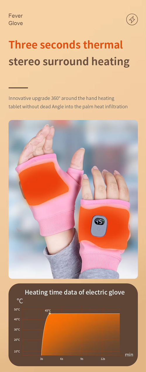 USB Charging Smart Heated Gloves