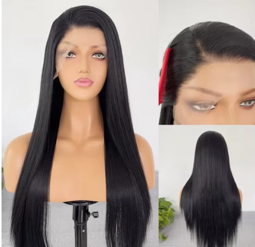 Long black hairpiece