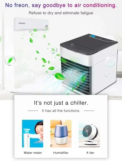 Desktop mini air conditioning fan