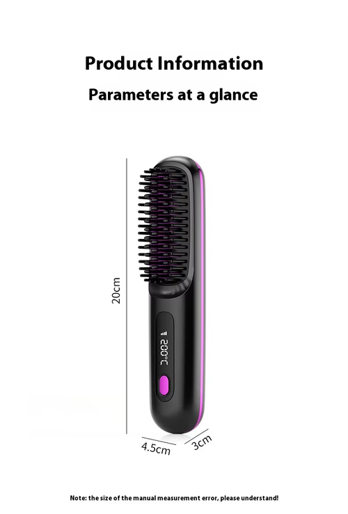 negative ion hair straightener brush