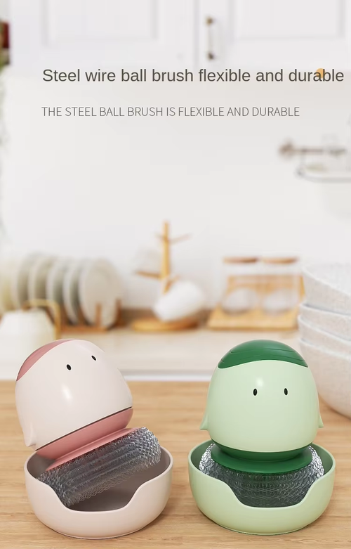 Automatic Liquid-Dispensing Dish Brush