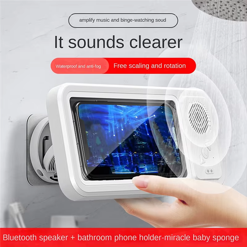 Bluetooth speaker & bathroom waterproof phone case