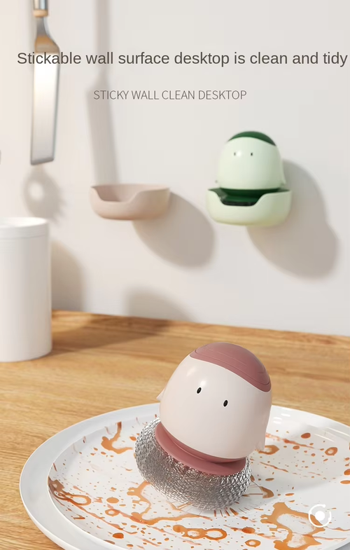 Automatic Liquid-Dispensing Dish Brush