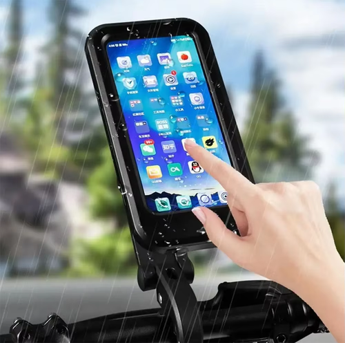 Waterproof Bracket for Cycling Touchscreen Telescopic Handlebar