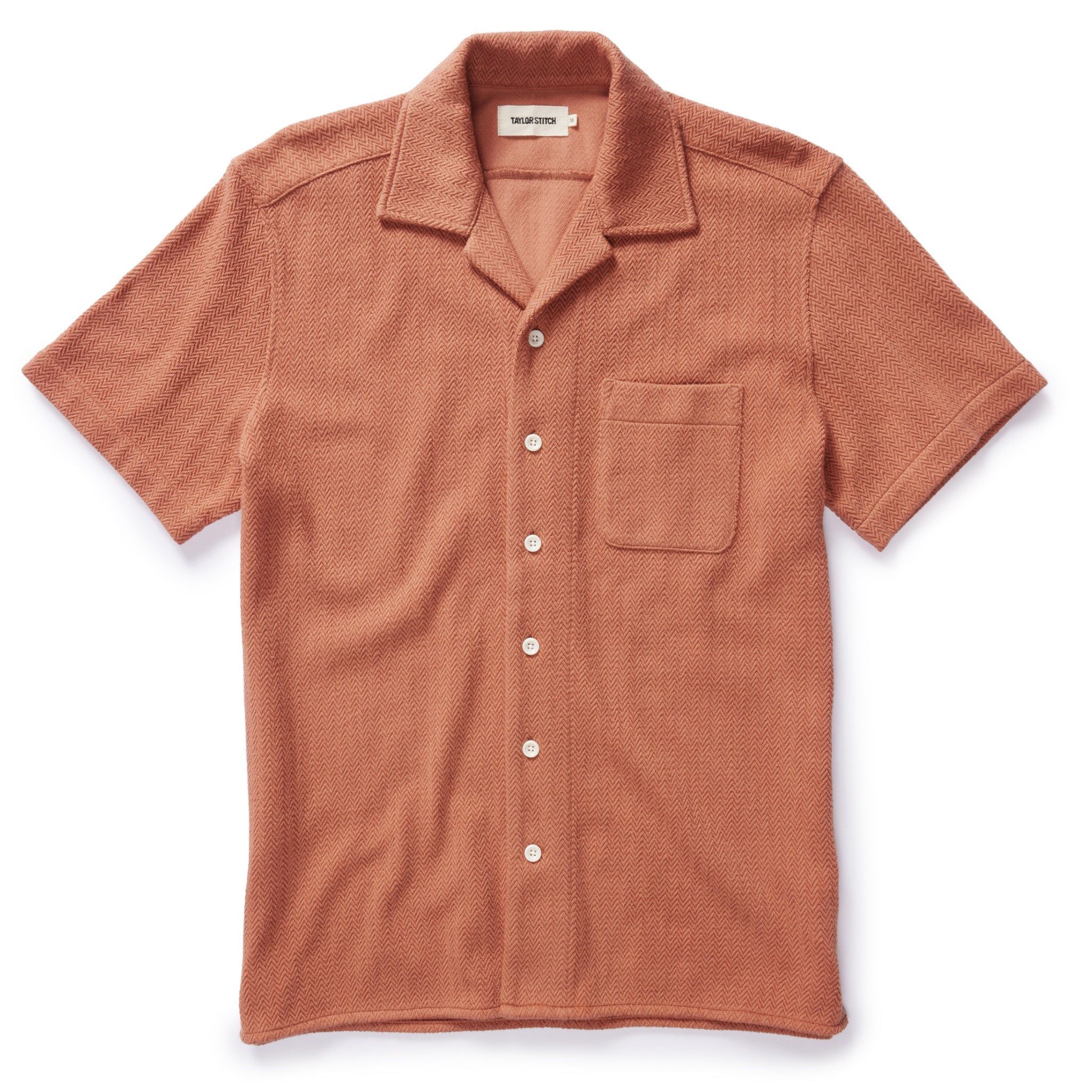 Ccveu Latigo Shirt in Copper Herringbone