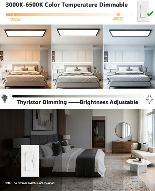 Universal LED Ceiling Lamp, Modern Ultra-thin Round Light, Dimmable for Balcony & Corridor