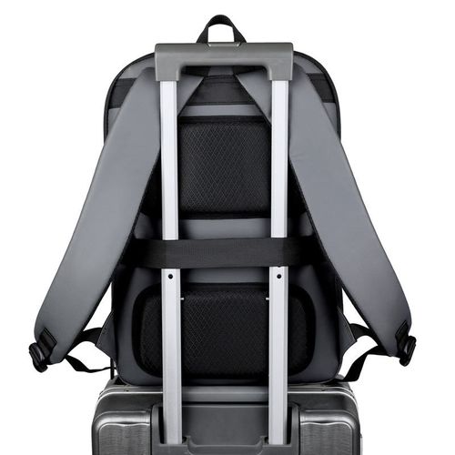Ultra-thin commuter backpack with large capacity and expandable design; multi-functional waterproof shoulder bag