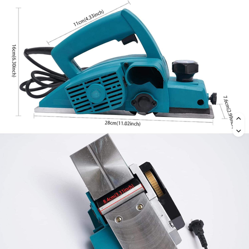 Electric Planer Portable Industrial Wood Planing Machine 1900B Hand Planer for Working with Wooden Materials