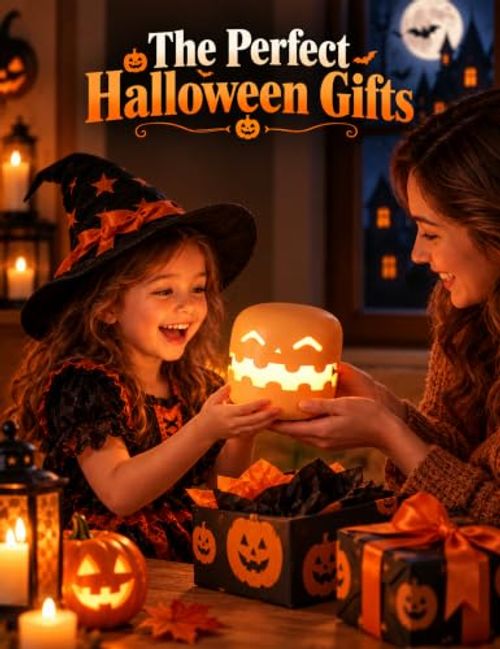 Pumpkin Lamp, Halloween Camping Lantern for Kids, Halloween Gifts