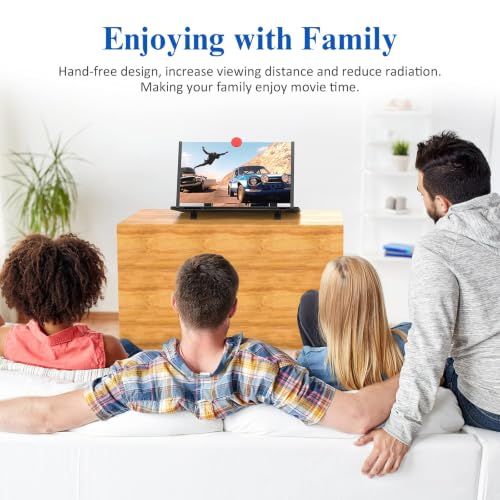 Foldable Pull‑out Phone Screen Magnifier, Desktop Stand,  Inch Enlarged Screen Accessory for Video Watching
