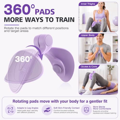 Pelvic Floor Exercise Devices 35lb Inner Thigh Hip Trainer Kegel Exerciser