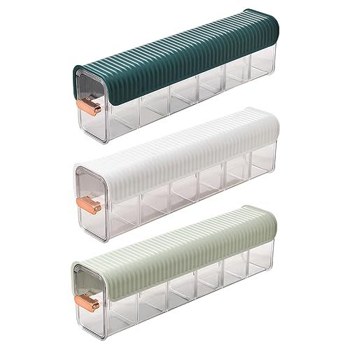 Punch-Free Wall Hanging Sock Underwear Organizer, 3-in-1 Divided Storage Container for Wardrobe