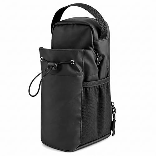 Strong Magnetic Water Bottle Holder Bag, Large Capacity Crossbody Sling Bag, Gym Storage Pouch for Phone & Keys