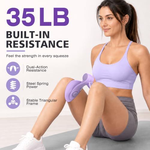 Pelvic Floor Exercise Devices 35lb Inner Thigh Hip Trainer Kegel Exerciser