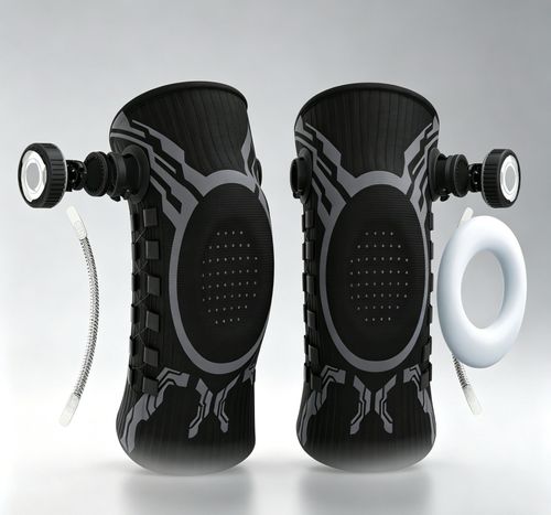 Black-Dial Adjust Knee Brace 1-pcs
