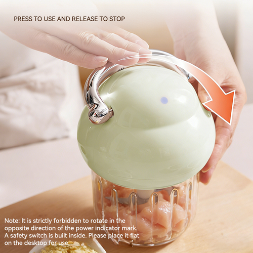 NEW  home-Sleek mini electric garlic grinder