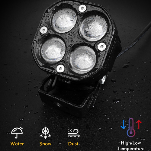 Motorcycle 4 Lens Auxiliary Light 1-pack