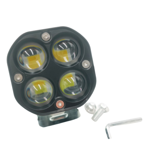 Motorcycle 4 Lens Auxiliary Light 1-pack