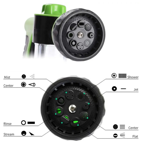 3 in 1 Multi-use Foam Water Spray Gun （green）