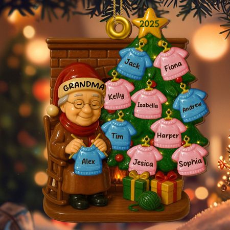 Cozy Christmas Memories With Family - Personalized Custom Wood Ornament