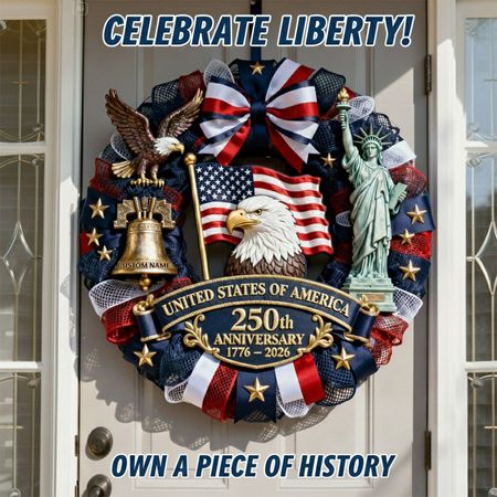 US 250th Anniversary-Personalized Patriot Wood Sign