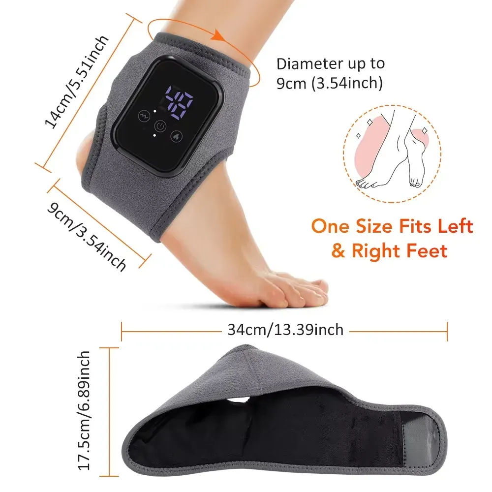 Rechargeable Heated Vibration Ankle Wrap
