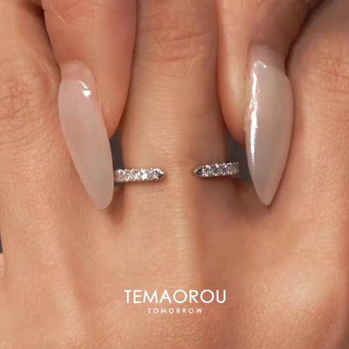 💎INS Style Square Bling Diamond Ring, Fashion Stackable Open Ring, Trendy Adjustable Jewelry ✨