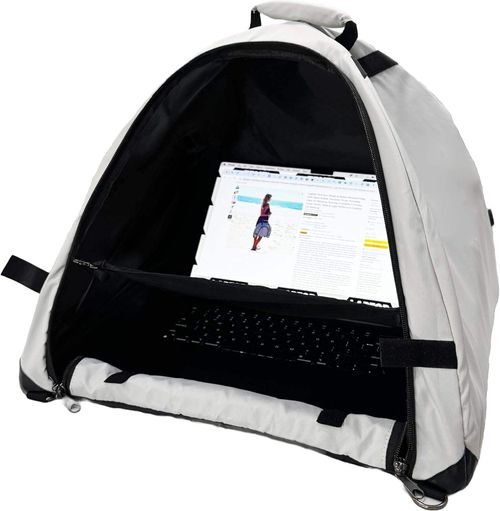 🏖️Portable Laptop Protective Sleeve🌤️Light Gray Sun Shade Tent Waterproof Privacy Cover for Beach Outdoor