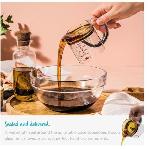 🥇Food Grade Integrated Measuring Cup📏Adjustable Volume Anti-Hanging Wall Household Liquid Cup