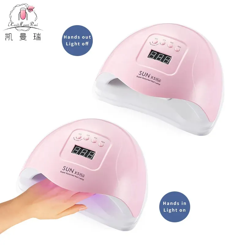 💡120W SunX5 Plus UV LED Nail Lamp, Fast Drying Gel Curing Light, White Professional Nail Machine UK Plug ✨