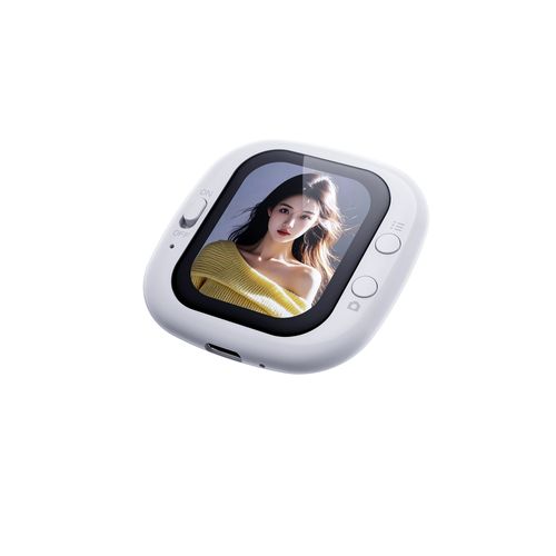 Mini Portable Wired Phone Selfie Screen Mirror, Rear Camera Selfie Display Monitor, Phone Screen Synchronizer with Remote Selfie Control Button, White😀😀😀