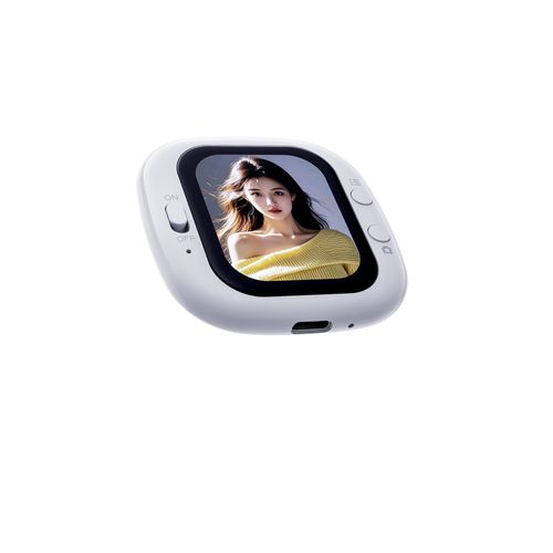 Mini Portable Wired Phone Selfie Screen Mirror, Rear Camera Selfie Display Monitor, Phone Screen Synchronizer with Remote Selfie Control Button, White😀😀😀