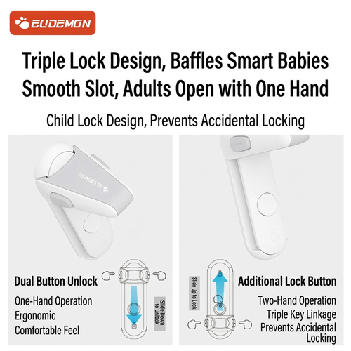 🧸Baby Proof Door Handle Lock✨Punch-Free Anti-Open Device, Household Safety Guard For Toddlers & Pets