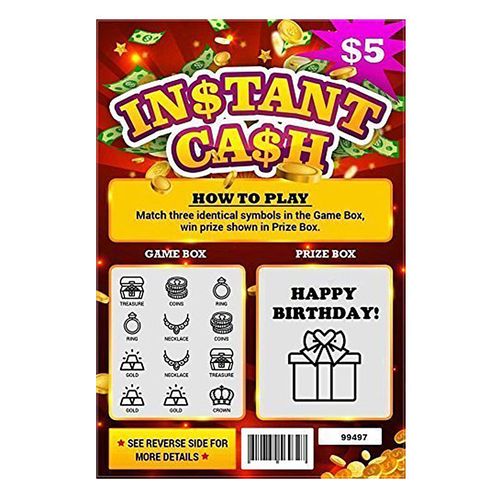 (50 pieces per pack, Buy One Get One Free!)Factory-Exclusive Custom Scratch Cards | Personalized Lottery Scratch-Off Tickets for Promotions & Raffles | Fully Customizable, Inquiry for Quantity