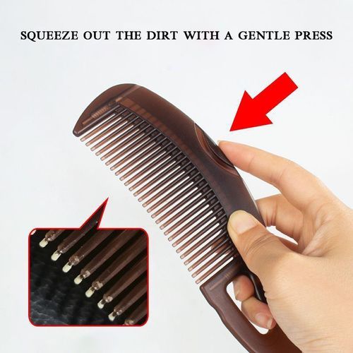 🧹Anti-Oil Energy Comb, Hollow Scalp Massager, Deep Clean Dandruff, No-Wash Instant Fresh Hair Brush 💆